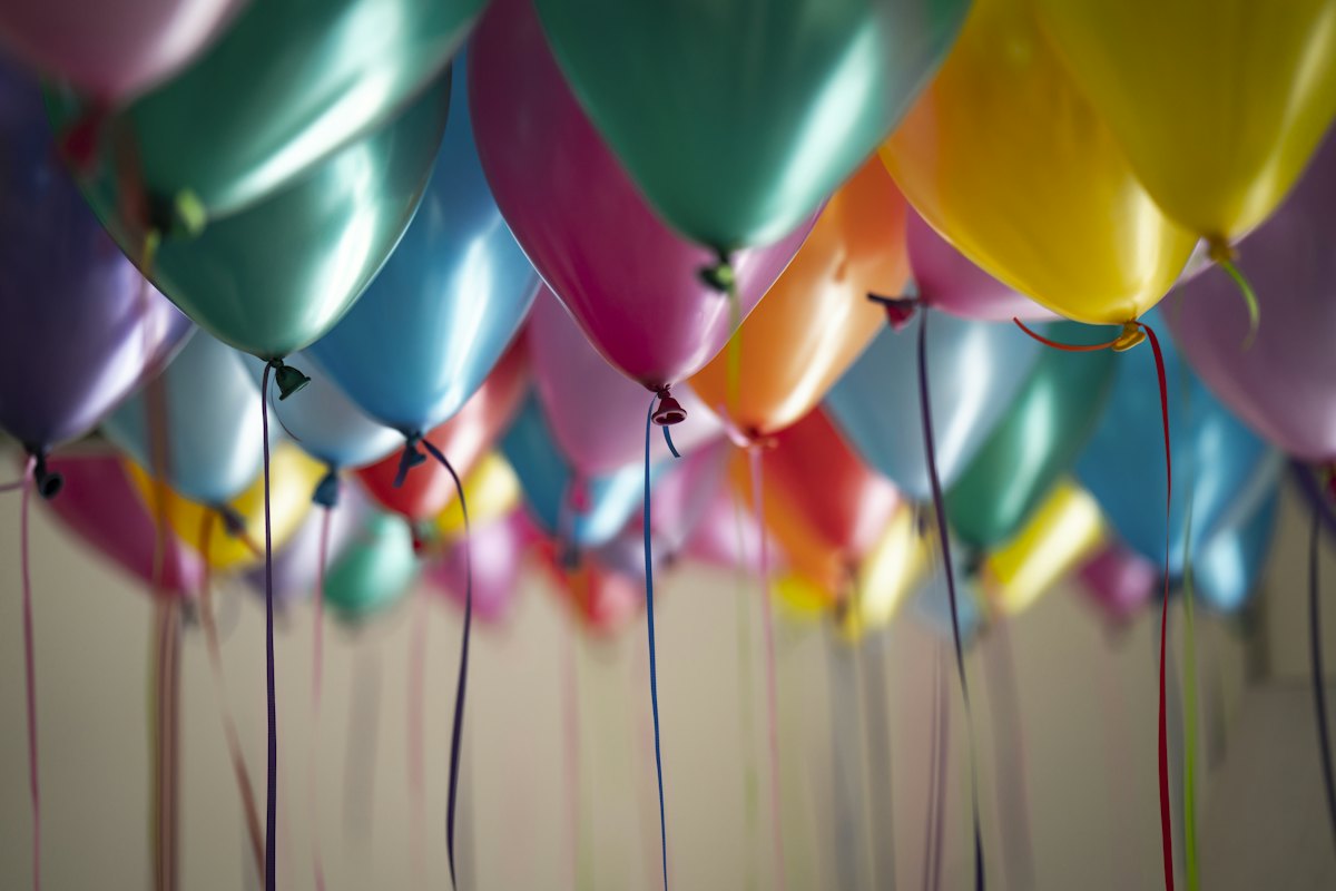 Balloons for a birthday celebration